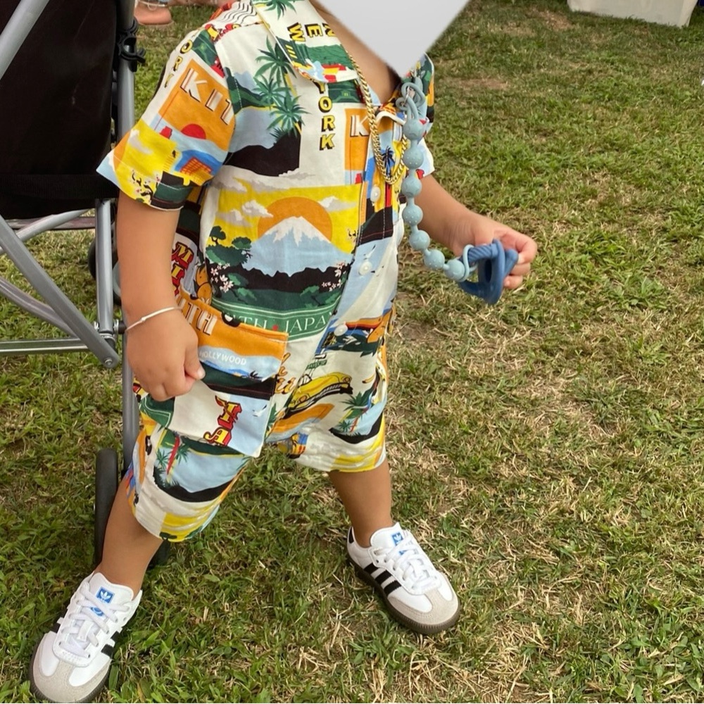 Kith Multicolor Graphic Kids Bodysuit
